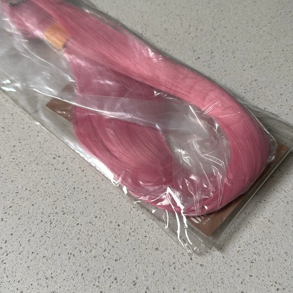 OneDor pink 23” clip in hair extensions set of 10 NEW